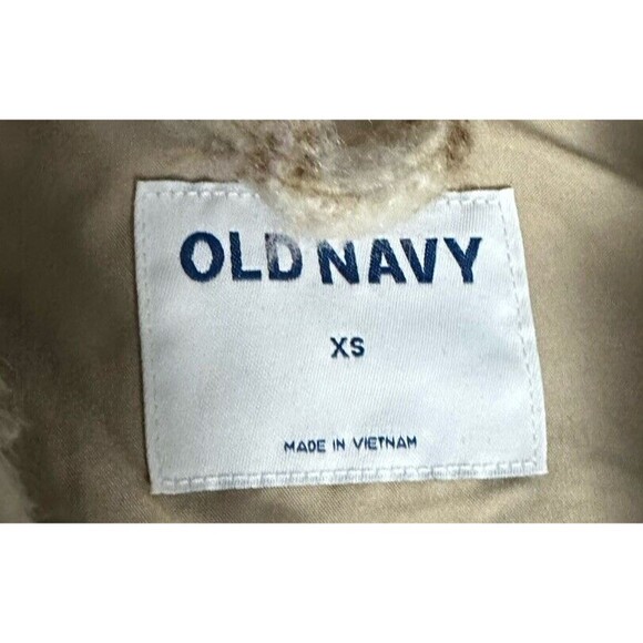 Old Navy Brown Plaid Wool Blend Shacket Womens XS Button Down Shirt Jacket - Picture 4 of 5